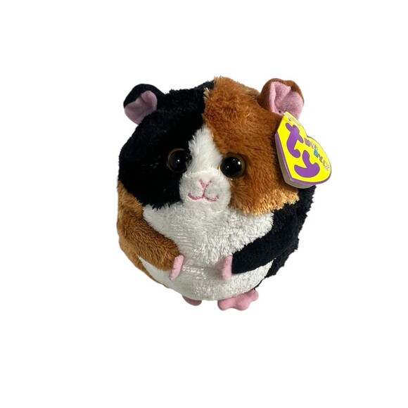 Ty Beanie Ballz SPEEDY the Guinea Pig Ball 5" NEW Plush Stuffed Animal Toy - Picture 6 of 10